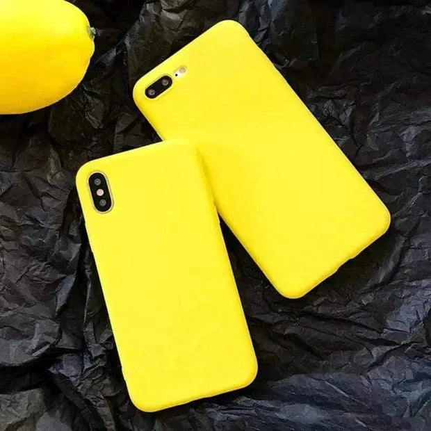 Looopix Lemon Yellow Phone Case compatible with iPhone