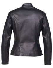 Looopix Lightweight Cowhide Racer Leather Jacket