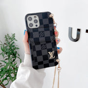 Looopix Louis Vuitton And Gucci Back Pocket iPhone 14 Case With Straps