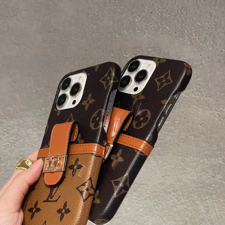Looopix Louis Vuitton Back Pocket Case for iPhone 14