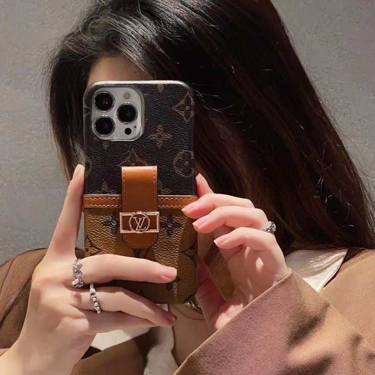 Looopix Louis Vuitton Back Pocket Case for iPhone 14