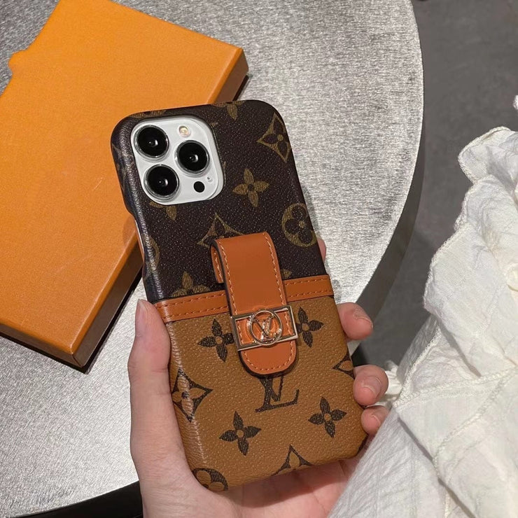 Looopix Louis Vuitton Back Pocket Case for iPhone 14