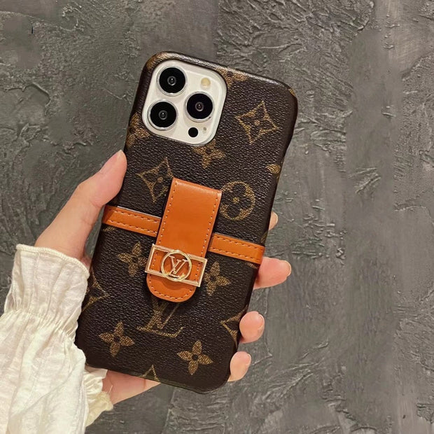 Looopix Louis Vuitton Back Pocket Case for iPhone 14