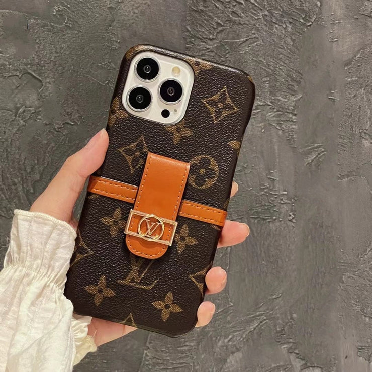 Looopix Louis Vuitton Back Pocket Case for iPhone 14