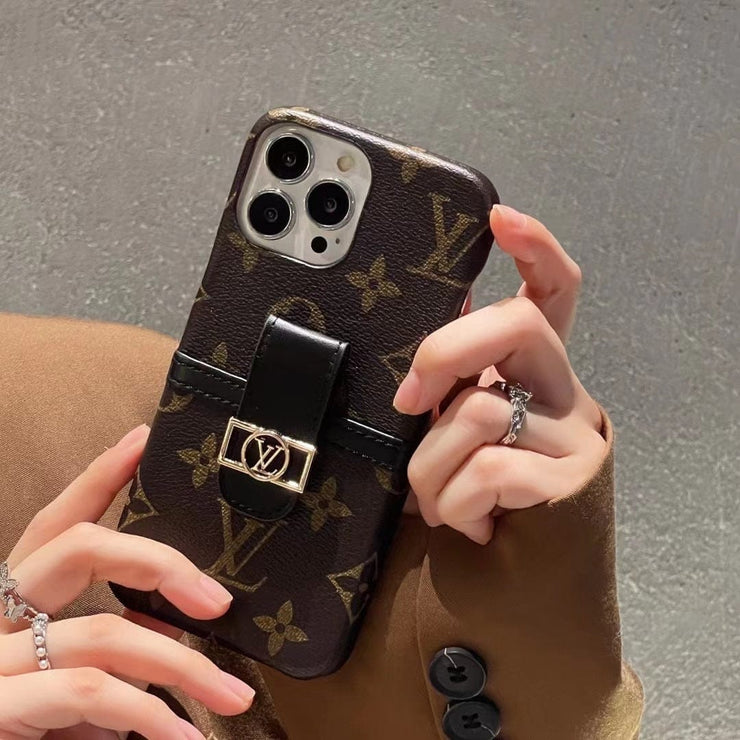 Looopix Louis Vuitton Back Pocket Case for iPhone 14