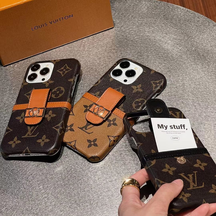 Looopix Louis Vuitton Back Pocket Case for iPhone 14