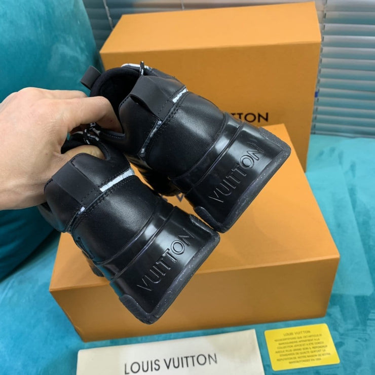 Looopix Louis Vuitton Black High Top Sneakers