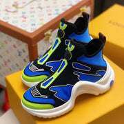 Looopix Louis Vuitton Blue High Top Sneakers