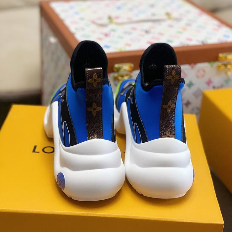 Looopix Louis Vuitton Blue High Top Sneakers