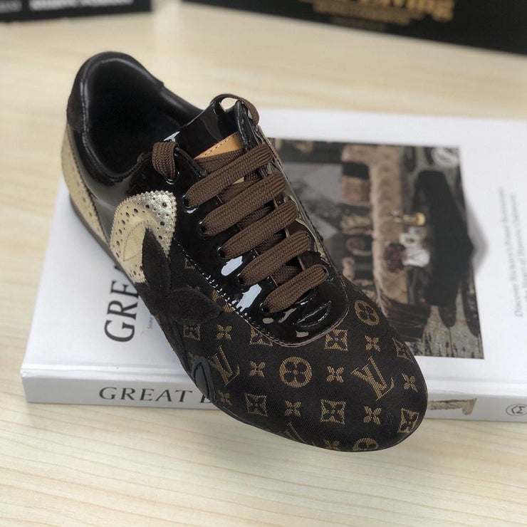 Looopix Louis Vuitton Brown Classic Style Sneakers