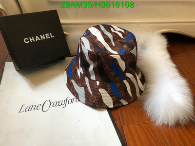 Looopix Louis Vuitton Brown Monogram Cowhide Bucket Hat