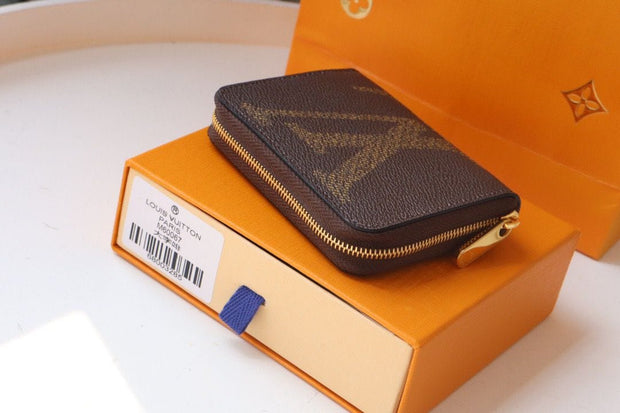 Looopix Louis Vuitton Brown Monogram Purse | Leather Wallet for Women