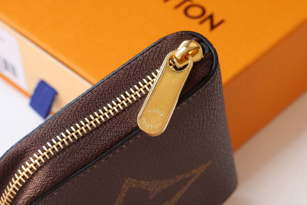 Looopix Louis Vuitton Brown Monogram Purse | Leather Wallet for Women