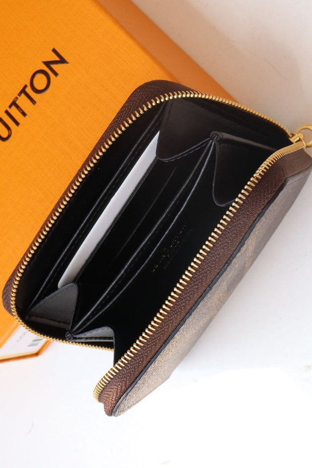 Looopix Louis Vuitton Brown Monogram Purse | Leather Wallet for Women