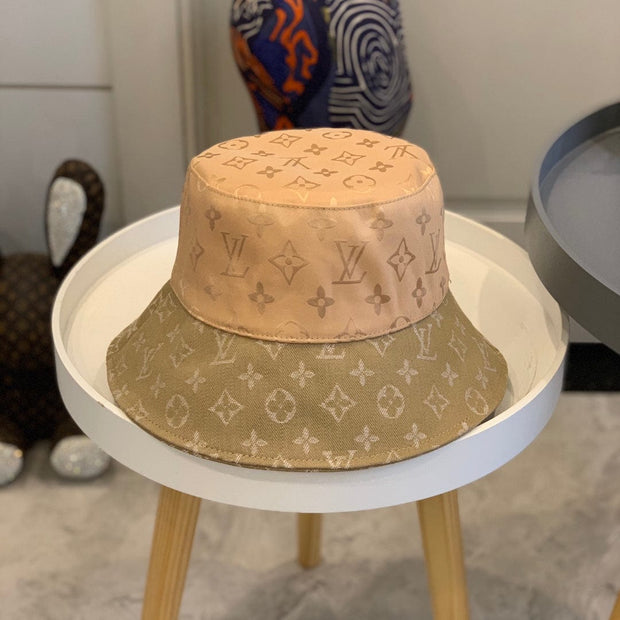 Looopix Louis Vuitton Classic Beige Monogram Bucket Hat