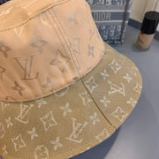 Looopix Louis Vuitton Classic Beige Monogram Bucket Hat