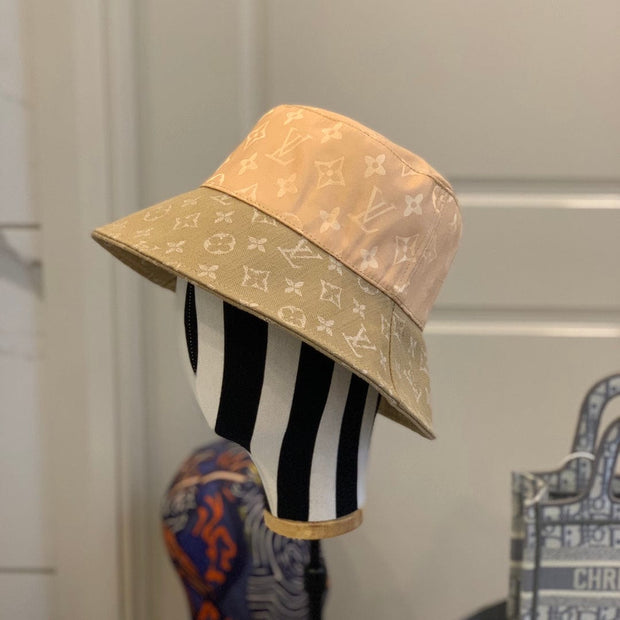 Looopix Louis Vuitton Classic Beige Monogram Bucket Hat