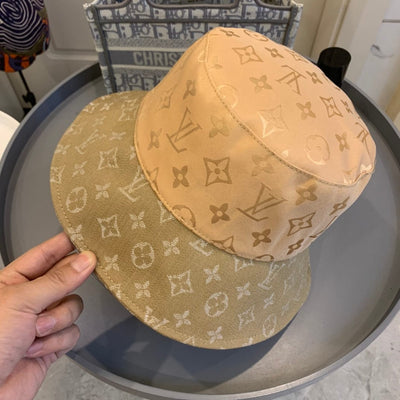 Looopix Louis Vuitton Classic Beige Monogram Bucket Hat