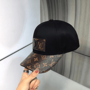 Looopix Louis Vuitton Classic Black & Brown Cap - Monogram Signature Design