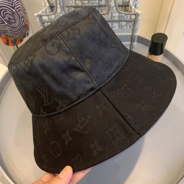 Looopix Louis Vuitton Classic Black Monogram Bucket Hat