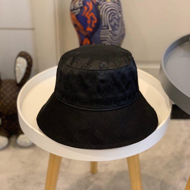 Looopix Louis Vuitton Classic Black Monogram Bucket Hat