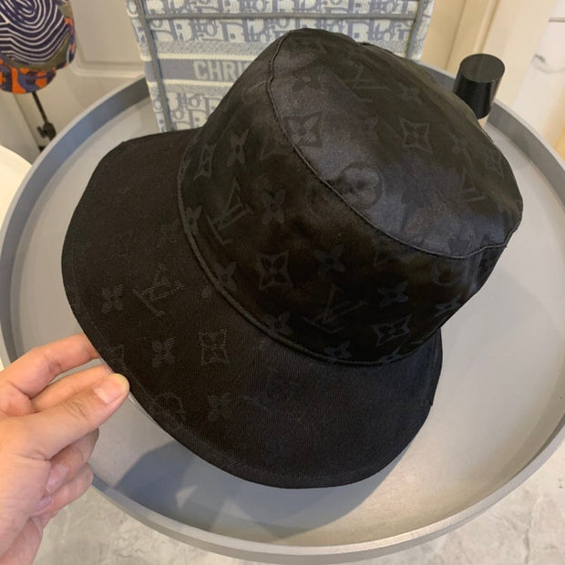 Looopix Louis Vuitton Classic Black Monogram Bucket Hat