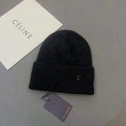 Looopix Louis Vuitton Classic Black Wool Beanie