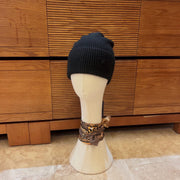 Looopix Louis Vuitton Classic Black Wool Beanie