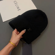 Looopix Louis Vuitton Classic Black Wool Beanie