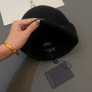 Looopix Louis Vuitton Classic Black Wool Beanie
