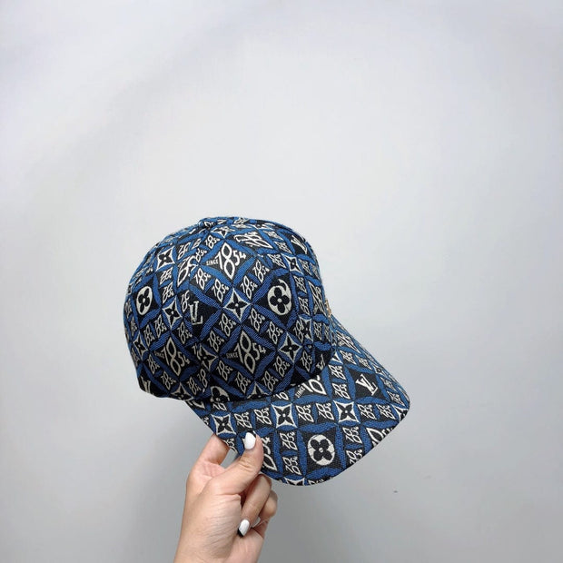 Looopix Louis Vuitton Classic Blue Monogram Cap