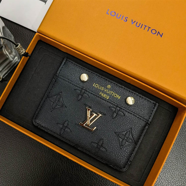 Looopix Louis Vuitton Colorful Leather Card Holder Wallet