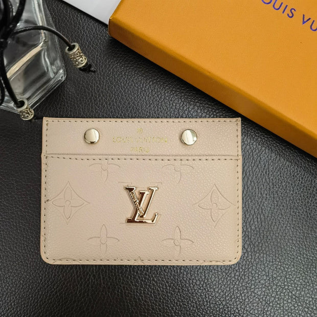 Looopix Louis Vuitton Colorful Leather Card Holder Wallet