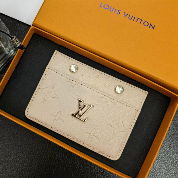 Looopix Louis Vuitton Colorful Leather Card Holder Wallet