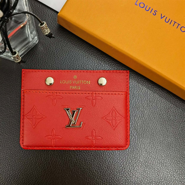 Looopix Louis Vuitton Colorful Leather Card Holder Wallet