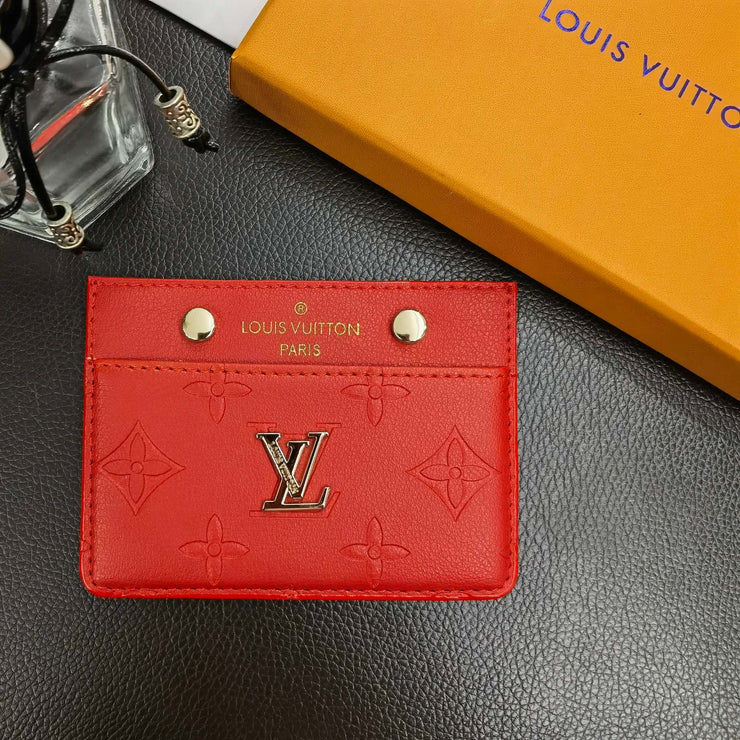 Looopix Louis Vuitton Colorful Leather Card Holder Wallet