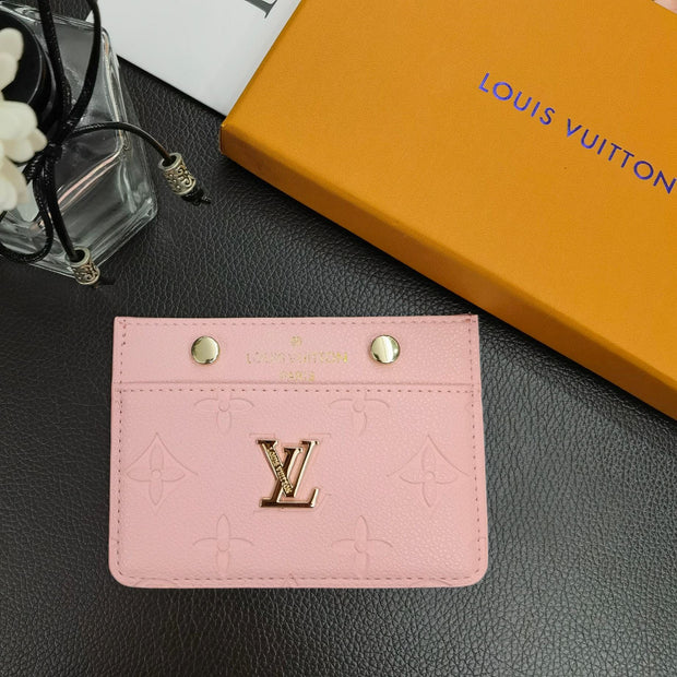 Looopix Louis Vuitton Colorful Leather Card Holder Wallet
