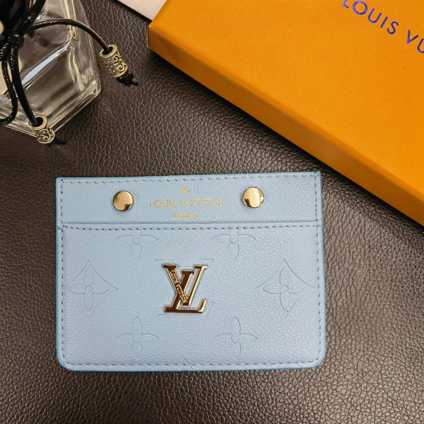 Looopix Louis Vuitton Colorful Leather Card Holder Wallet
