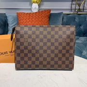 Looopix Louis Vuitton Damier and Monogram Canvas Toiletry Wallet Pouch - Black, Brown, and Monogram