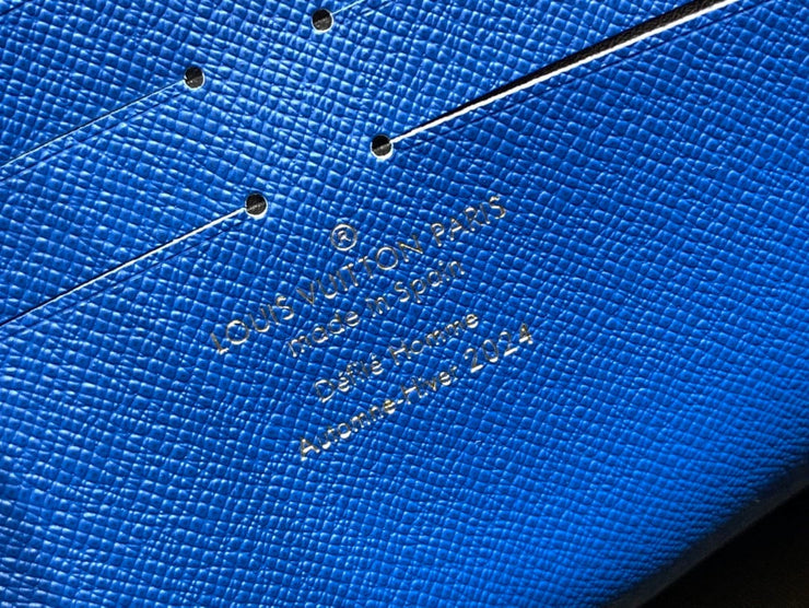Looopix Louis Vuitton Damier Graphite Pochette Voyage MM with Royal Blue Accents