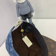 Looopix Louis Vuitton Denim and Monogram Leather Cap