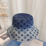 Looopix Louis Vuitton Denim Monogram Bucket Hat