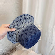 Looopix Louis Vuitton Denim Monogram Bucket Hat