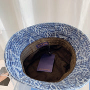 Looopix Louis Vuitton Denim Monogram Bucket Hat