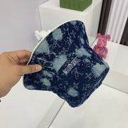Looopix Louis Vuitton Distressed Denim Monogram Bucket Hat
