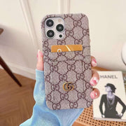 Looopix Louis Vuitton Double Card Holder iPhone Cover