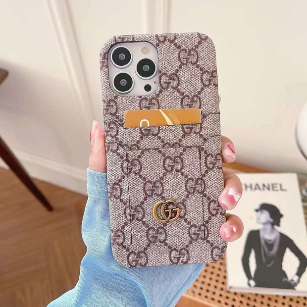 Looopix Louis Vuitton Double Card Holder iPhone Cover