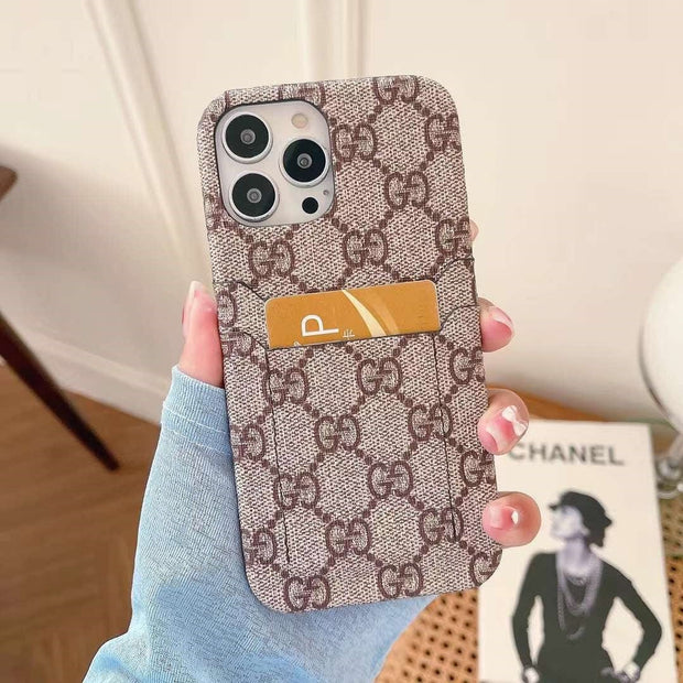 Looopix Louis Vuitton Double Card Holder iPhone Cover