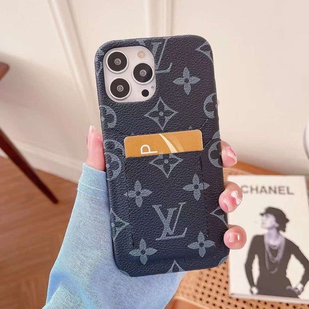 Looopix Louis Vuitton Double Card Holder iPhone Cover