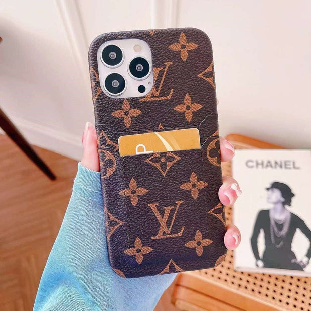 Looopix Louis Vuitton Double Card Holder iPhone Cover